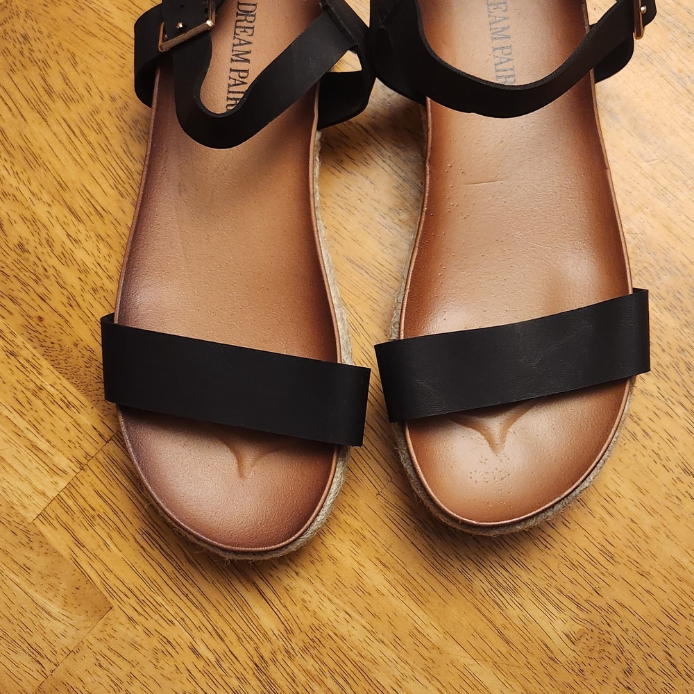 Dream Pairs Women's Black Sandals